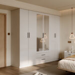 Marwell 6 Door Wardrobe with 2 Drawers and Mirrors
