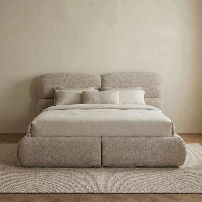 Movo Fabio Solace King Bed with Storage - 180x200 cm - Image 3