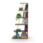 Tars Mini Bookcase Multicolour 146x65x22cm
