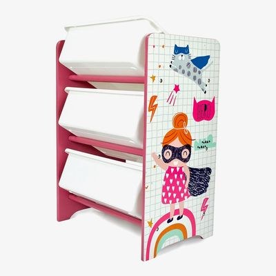 3-Tier Toy Storage Rack Multicolour - Image 5