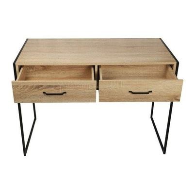 Wooden Computer Desk Brown/Black 107x77x50cm - Image 4