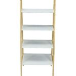 4 Layers Multipurpose Bathroom Organizer Rack White 52x121x39cm