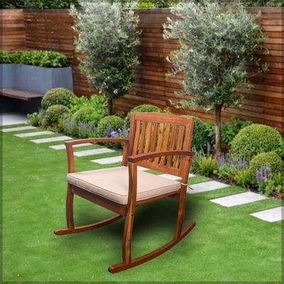 Rocking Chair with Seating Cushions - Image 4