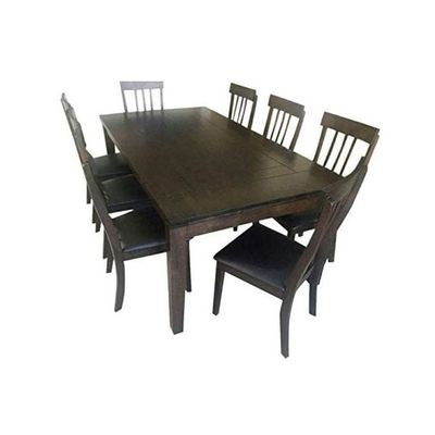8 Seater Solid Malaysian Wood Dining Table Set