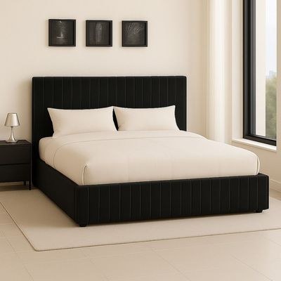 Tufted Design Bed Frame Queen Size Bed
