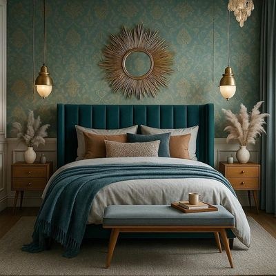 Highworth Bed Frame In New PANEL headboard Design King Size 180x200 cm (Mattress not included) - Image 2