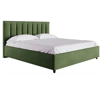 Mexxony Comfort Upholstered Bed (Without Mattress) by R2R - Queen Size (160cm x 200cm) (Green) - Image 2