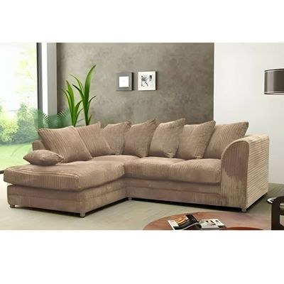Designer L-Shape Sofa With Right Side L Beige - Image 3