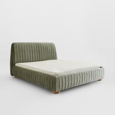 Victoria Channel Tufted 100X200 Single Bed/Olive - Image 3
