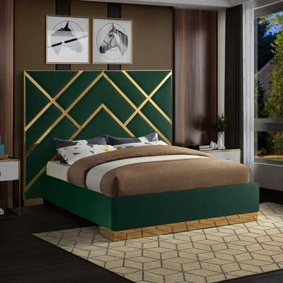 Wayfair Velvet 100X200 Single Bed/Green - Image 2