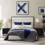 Ashland Faux Leather Platform 100X200 Single Bed/White