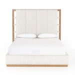 Baila Crescent 200X200 Super King Bed/ Ivory