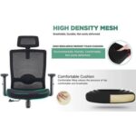 SleekLine T01B High Back Ergonomic Office Mesh Chair - Black