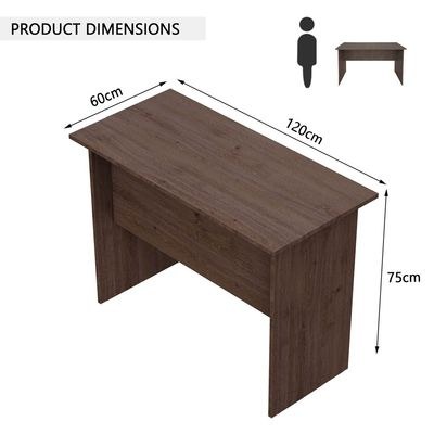 Solama MP1-1260 Writing Table with Hanging Drawers - Brown - Image 5