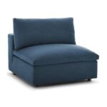 Novara 8 Seater Fabric Sofa -Navy Blue - L400cm x W292cm x H88cm
