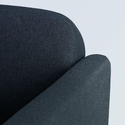 Amara 3 Seater Fabric Corner Sofa - Dark Grey - L145cm x W197cm X 76cm - Image 4
