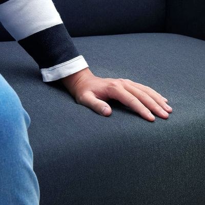 Amara 3 Seater Fabric Corner Sofa - Dark Grey - L145cm x W197cm X 76cm - Image 5