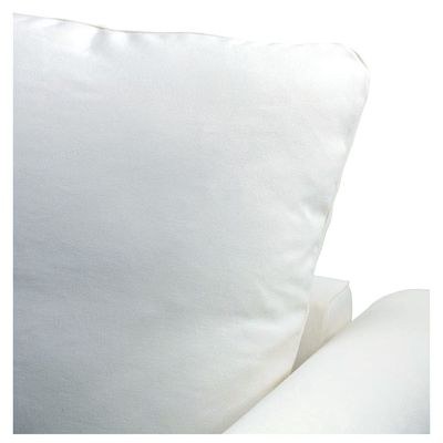 Ambrosian 4 Seater Fabric Corner Sofa - White - L164cm x W328cm x H104cm - Image 4