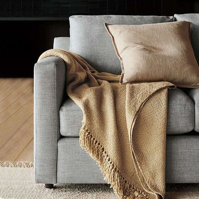 Barret 3 seater Corner sofa sectional fabric with storage - Light Gray - L 228cm x W 160cm x H 91cm - Image 2