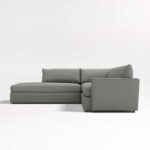 Soft Embrace 5 Seater Lounge Sectional Corner Sofa Fabric - Gray - L 317cm x W 279cm x H 94cm