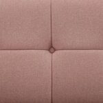 Ardith Wide 3 Seater Sofa Fabric - Peach - L 220cm x W 80cm x H 80cm