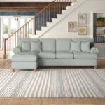 Harlem 4 Seater Corner Sofa & Chaise Fabric - Gray - L 292cm x W 162cm x H 99cm