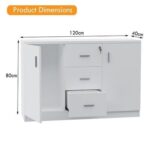 Carre 1147 White Credenza