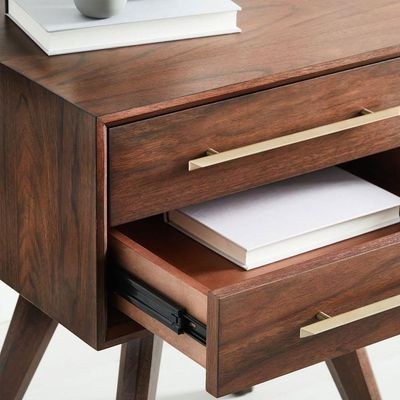 Modern Wooden Nightstand Bedside Table-Oak - Image 3