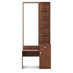 Kosmo Premium Dressing Unit with Mirror-Walnut Brown