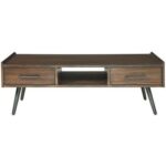 Seawell Coffee Table with Storage-Brown