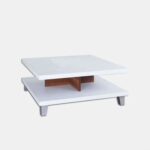 Cuffie Coffee Table with Storage-White