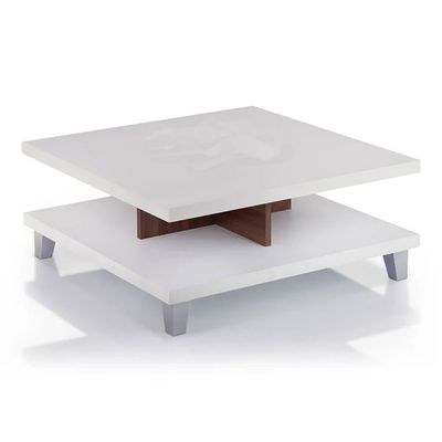 Cuffie Coffee Table with Storage-White - Image 2