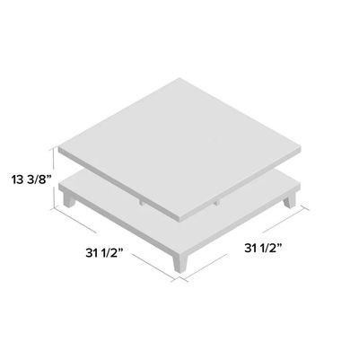 Cuffie Coffee Table with Storage-White - Image 3
