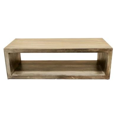 Marie Floor Shelf Coffee Table with Storage-Oak - Image 3