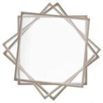 Geometric Wood Coffee Table-Modern Wooden Center Table with Unique Base Design-Contemporary Living Room Accent Table