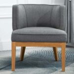 Abbeville Upholstered Accent Chair in Grey Color