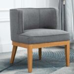 Abbeville Upholstered Accent Chair in Grey Color