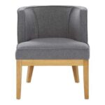 Abbeville Upholstered Accent Chair in Grey Color