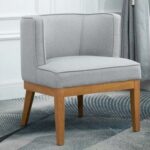 Abbeville Upholstered Accent Chair in Light Grey Color