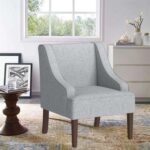 Albert Accent Arm Chair-Modern Upholstered Lounge Chair with Armrests-Stylish Accent Seating for Living Room, Bedroom, or Office-Comfortable Fabric Upholstery-Sturdy Wooden Legs-Contemporary Design-Perfect for Home or Office Décor