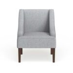 Albert Accent Arm Chair-Modern Upholstered Lounge Chair with Armrests-Stylish Accent Seating for Living Room, Bedroom, or Office-Comfortable Fabric Upholstery-Sturdy Wooden Legs-Contemporary Design-Perfect for Home or Office Décor