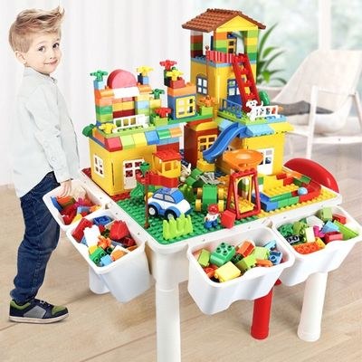 Little Story 4in1 Activity and Block Table w / t 350 Blocks - XL - Image 3