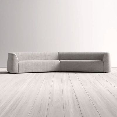 Thataway Angled Symmetrical Sectional Sofa-Grey - Image 2