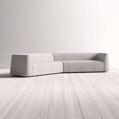 Thataway Angled Symmetrical Sectional Sofa-Grey - Image 3