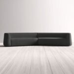 Thataway Angled Symmetrical Sectional Sofa-Black