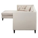 Pangea Home Malcolm Sectional Sofa-Beige
