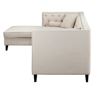 Pangea Home Malcolm Sectional Sofa-Beige - Image 5