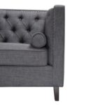 Pangea Home Malcolm Sectional Sofa-Grey