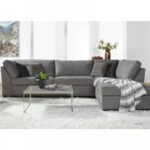 Sectional Wide Sofa and Chaise-Spacious Upholstered Sectional with Chaise Lounge-Comfortable Modern Sofa for Living Room-Stylish Design with Plush Seating-Durable Frame Construction-Perfect for Family Rooms and Lounges