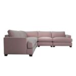 Lorrie Large Fabric Corner Sectional Sofa-Pink